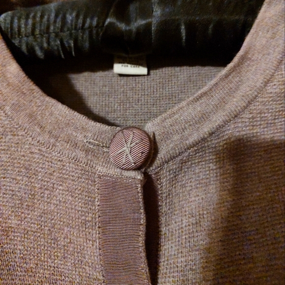 🤎🐿️🤎 Stellar Tailored Mocha Brown Cuff Sleeve Cardigan - M - Picture 9 of 14